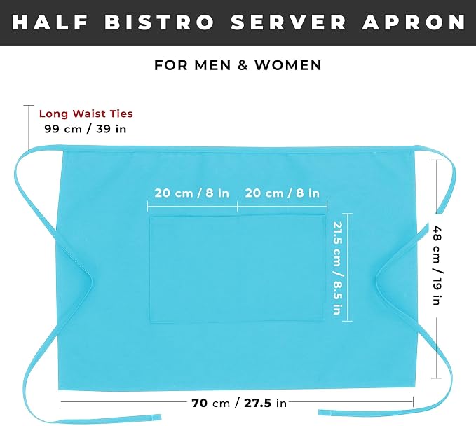 Chef Works Unisex Half Bistro Server Apron