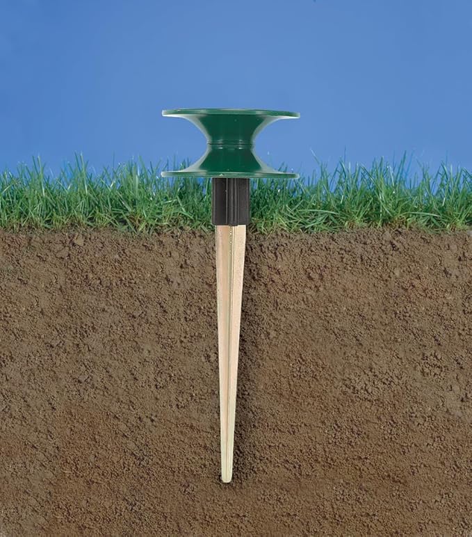 Orbit 58189 Heavy Duty Hose Guide Spike with 8" Rust-Free Zinc Metal Stake for Lawn & Garden (10)