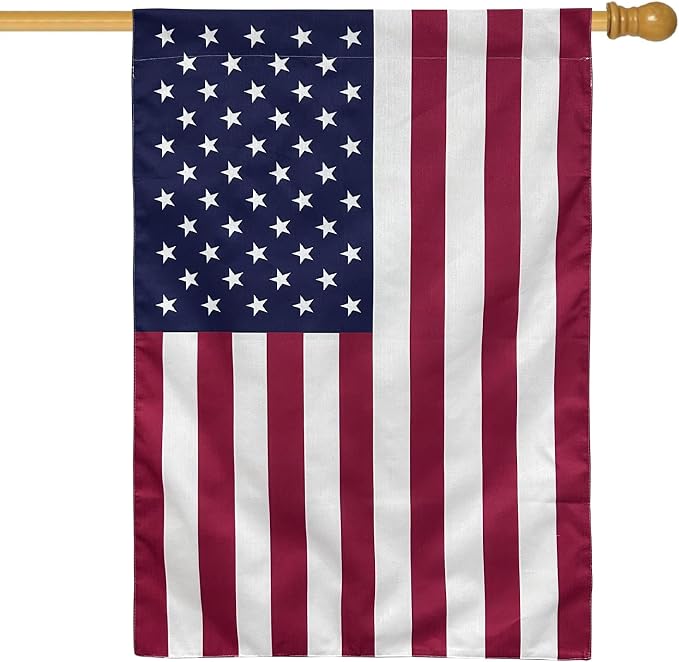 Bradford American House Flag 28x40 Inches Double Side American USA Garden Flag for Outside Room House Yard Indoor