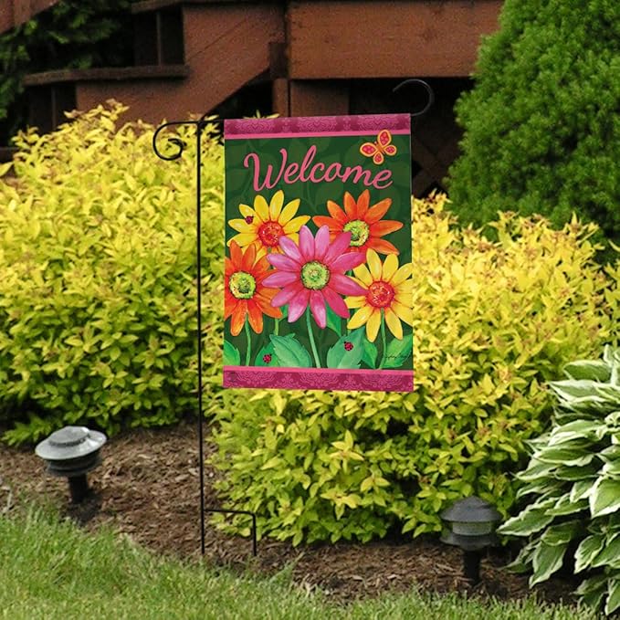 Briarwood Lane Welcome Daisies Spring Garden Flag