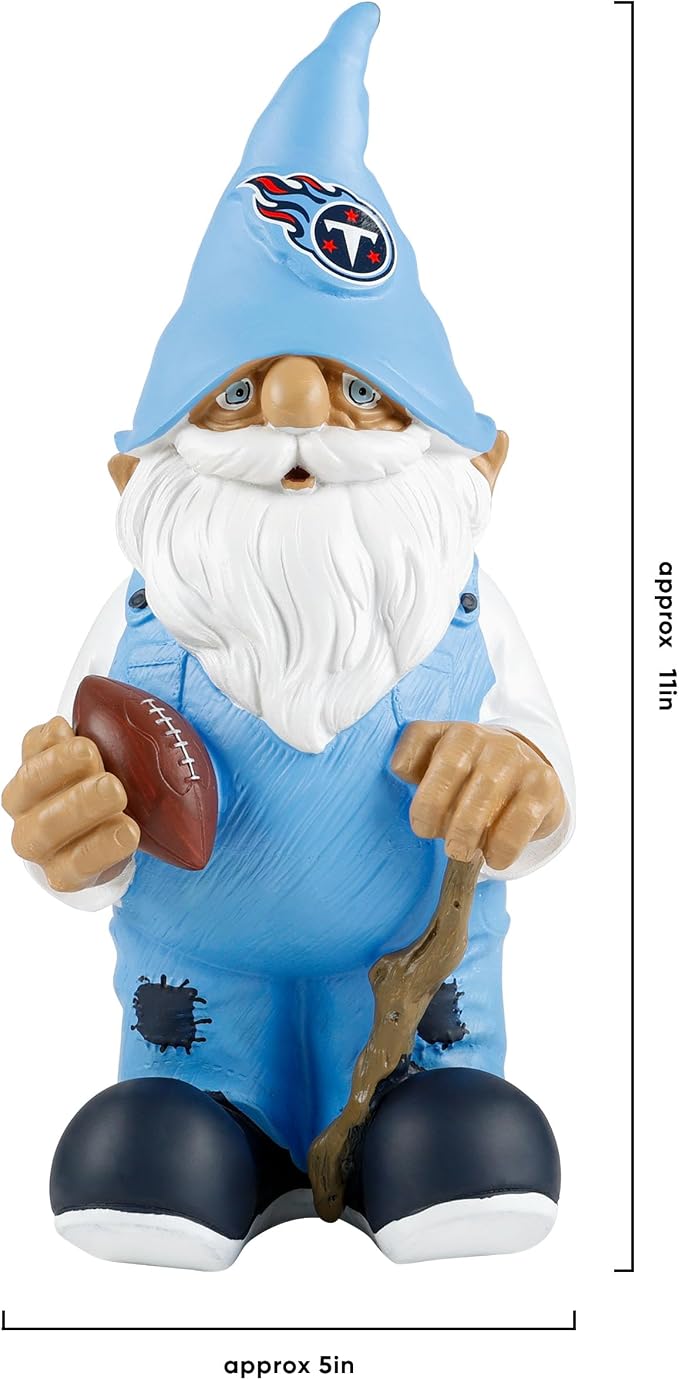 NFL Resin 11.5" Team Logo Outdoor Garden Statue Gnome