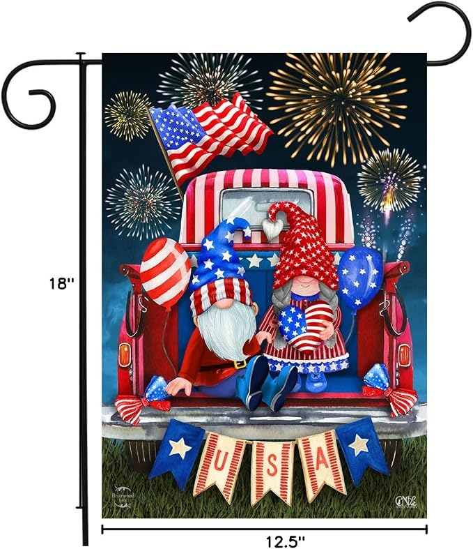 Briarwood Lane Usa Gnomes Garden Flag