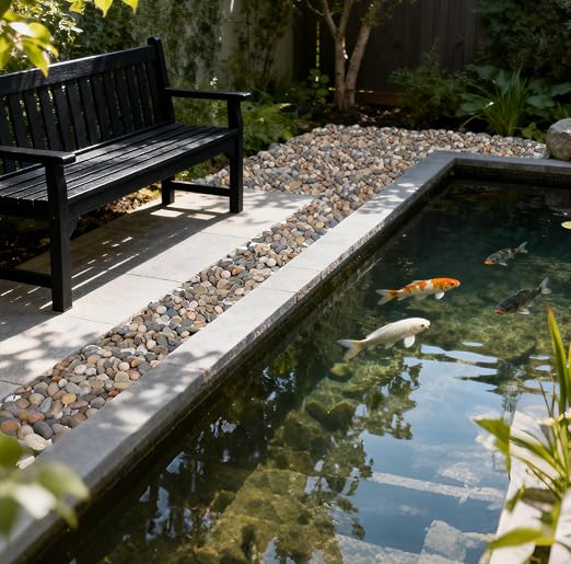 Pulovin 40 lbs River Rocks for Landscaping, 1"-2" Decorative Garden Stones for Plants, Flower Pots, Vase, Walkways, Yard, Natural Rocks for Aquarium, Fish Tank