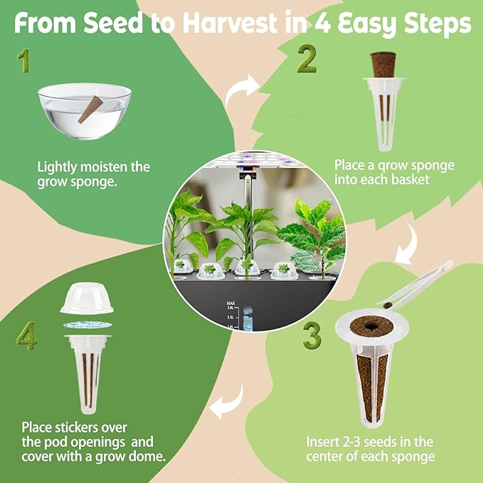 Cascading Petunias Seed pod Kit - Flower Seed Pod Refill for All Indoor Garden, 8 Grow Pods with Seeds of Cascading Petunias, Compatible with All Hydroponics Growing Systems