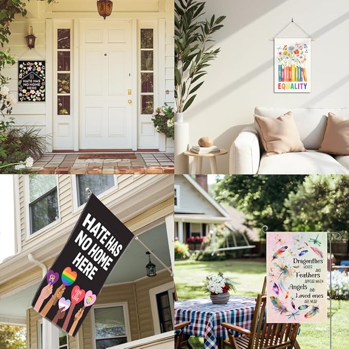 Perfectinsoy Pardon the Weeds I'm Feeding the Bees Garden Flag, No Mow Sign, Bee Keeper Yard Decor, Pollinator Garden Sign, Welcome Backyard Farmhouse Spring Outdoors Decor, Wildflower Bee Lover Gifts