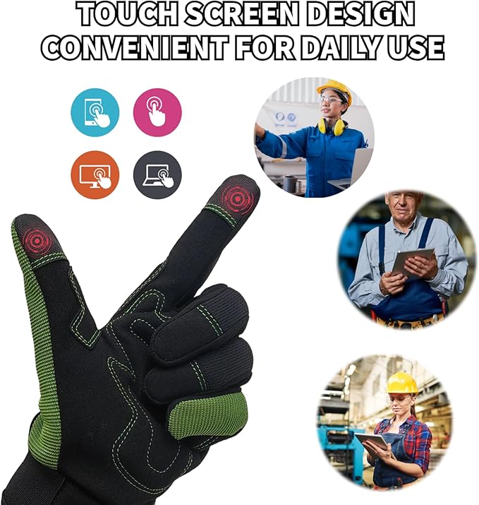 Gardening Gloves,Women Yard Work Garden Glove,Gifts | Thorn Proof,Puncture Resistant,Touchscreen,Gift,Leather,Spandex