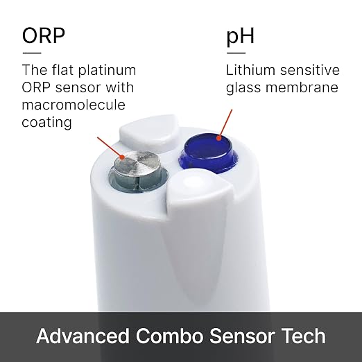 Apera Instruments PR60F Premium pH/ORP (Redox) Tester Kit with Dual Flat Sensor Pre-calibrated for High-Accuracy Simultaneous pH/ORP/Temp. Measurement
