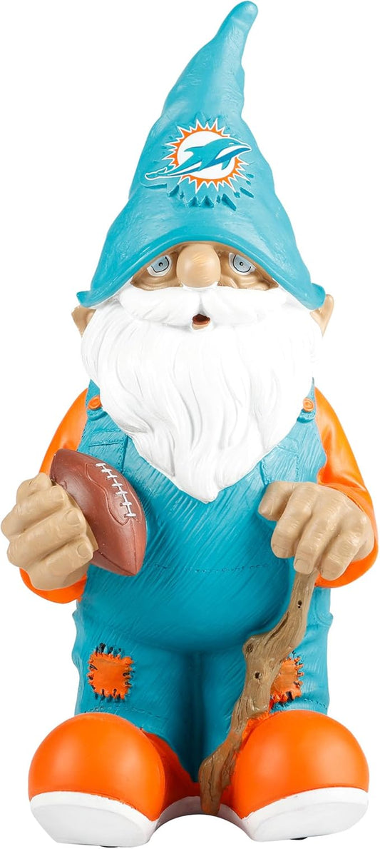 NFL Resin 11.5" Team Logo Outdoor Garden Statue Gnome