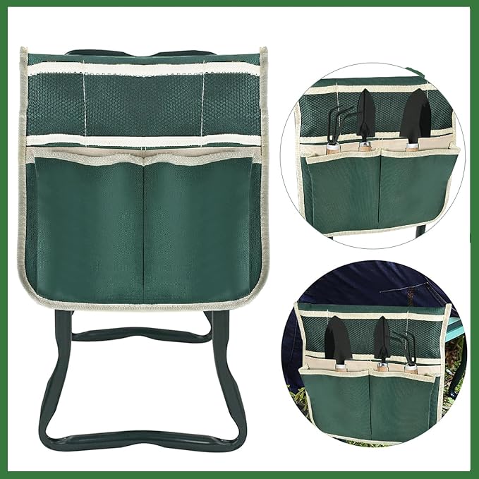 Garden Kneeler and Seat Foldable Garden Stool Heavy Duty Gardening Bench Kneeling and Sitting for Outdoor Garden Daily Courtyard Work