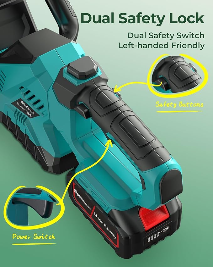 20'' Hedge Trimmers Cordless with 2pcs 4000mAh Battery, Brushless Electric Handheld Bush Clipper with Rechargeable Batteries, 3000RPM 180° Rotatable Head, 2/3'' Blade Gap, Gifts for Fathers Day