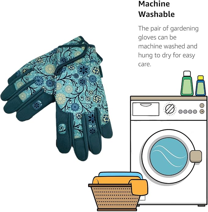 Gardening Gloves,Women Yard Work Garden Glove,Gifts | Thorn Proof,Puncture Resistant,Touchscreen,Gift,Leather,Spandex