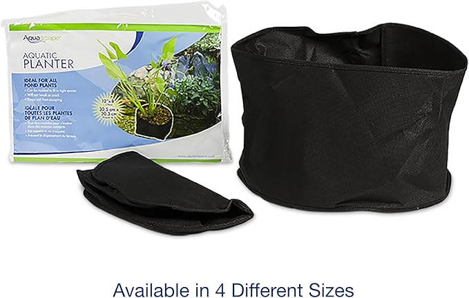 Aquascape 98500 Fabric Plant Pot 12" Round x 8" Deep (2 Pack) for Pond Water Feature and Garden