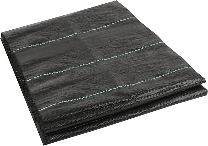 MIDELONG Garden Weed Barrier Landscape Fabric Heavy Duty 3ft x 10ft (1 x 3 Meters) Sheet, Weed Block Ground Cover Gardening Mat for Outdoor Courtyard Flower Beds, Pack of 1