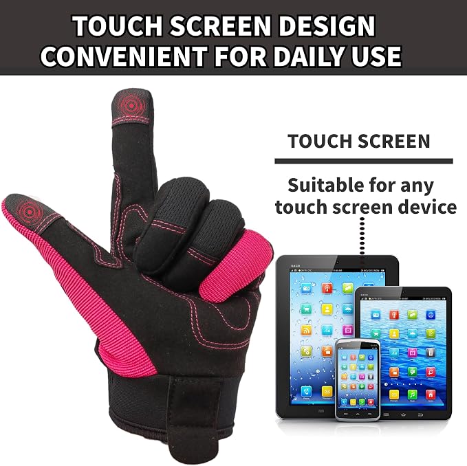 Gardening Gloves,Women Yard Work Garden Glove,Gifts | Thorn Proof,Puncture Resistant,Touchscreen,Gift,Leather,Spandex