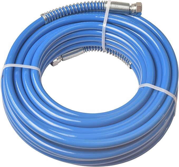 GDHXW 50FT Airless Paint Spray Hose Double Layer Braided Wire Upgraded 8500 PSI High Pressure Flexible Nylon Tube Universal Paint Sprayer 1/4 inch
