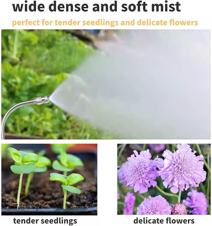 Watering Wand For Hanging Baskets, Garden Hose Sprayer With Adjustable Nozzle, Car Pet Window Cleaning Tool, Great For Watering Seedbeds, Hanging Plants, Deck Plants. (Upgrade 90-degree curved nozzle)