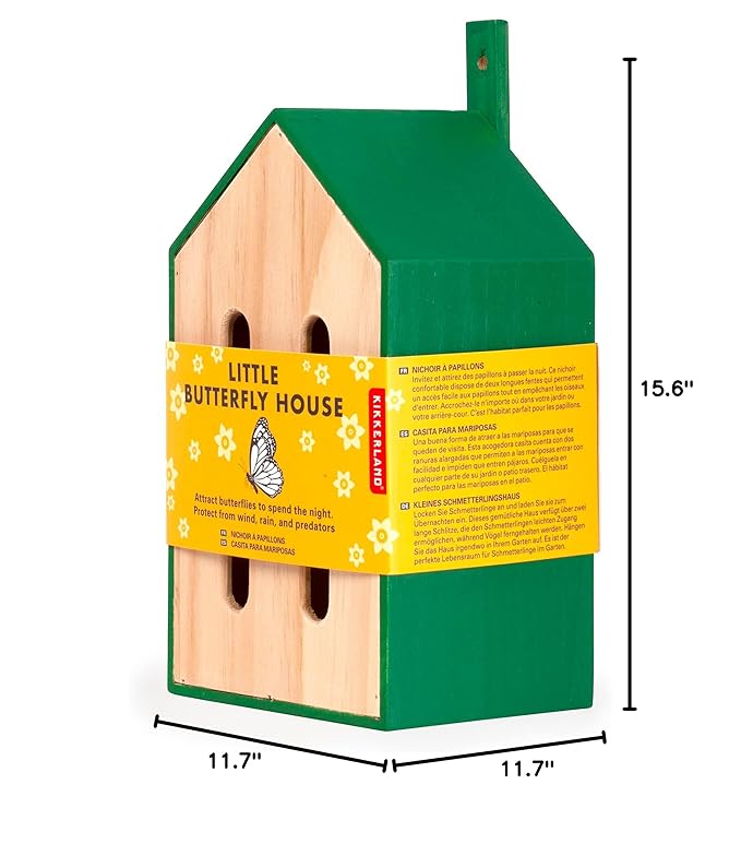 Kikkerland Butterfly House Garden Decor, 1 EA