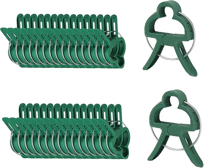 Plant Clips Garden Clips for Supporting Plants, Flowers and Vines, Gentle Durable Plant Support Clips Set (96 Small)
