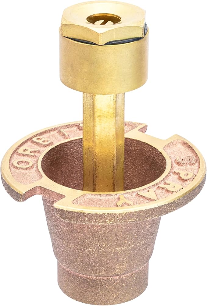 3-Pack Orbit 54070 Brass Pop-Up Flush Head Sprinkler with Full Pattern Spray Nozzle