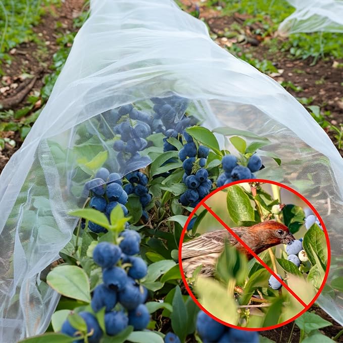 GonLei Garden Netting 8 X 24 FT Ultra Fine Netting for Garden Protection,Garden Netting for Raised Beds,Mosquito Net for Blueberry Shrubs Vegetables Fruits Flowers Crops Pest Barrier