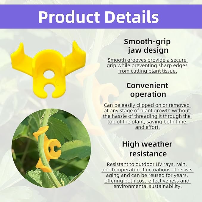 200 Pack Plant Training Clips, 90 Degrees Plant Stem Bender, Low Stress Training Clips for Gardening Flowers Vegetables Branches