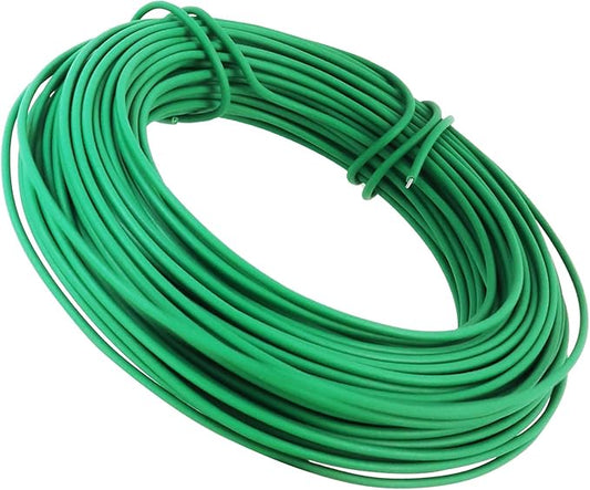 100FT Soft Plant Ties, 2.5mm Heavy Duty Rubber Coated Garden Twist Tie with Metal Core, Reusable Damage-Free Support for Tomatoes, Climbing Plants, Vegetables & Vines
