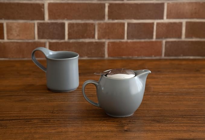 ZERO JAPAN Bee House Ceramic Coffee Mug - Microwave & Dishwasher Friendly Mugs with Handle - Cup for Tea, Coffee & Hot Drinks - Silky Grayish Blue (9 oz)