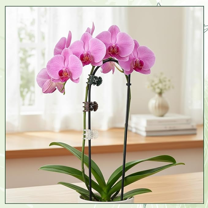 90Pcs Orchid Clips for Plants Support Plant Orchid Support Clips Portable Cute Vine Clip for Support Garden Plant Flower Vine, Mix Color