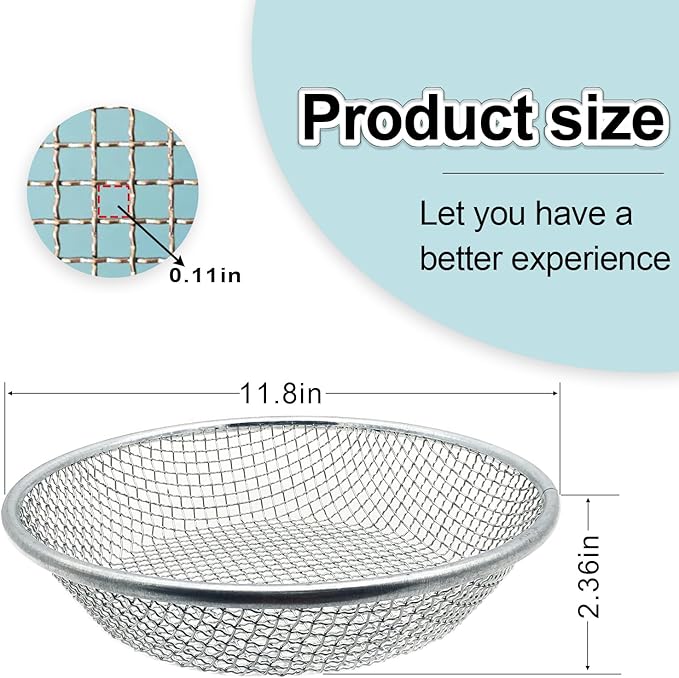 1/8 Inch Soil Sifter for Gardening, Rock Sifter for 5 Gallon Bucket,Compost Sifter Dirt Sifter,Captures Dirt Rocks Sawdust