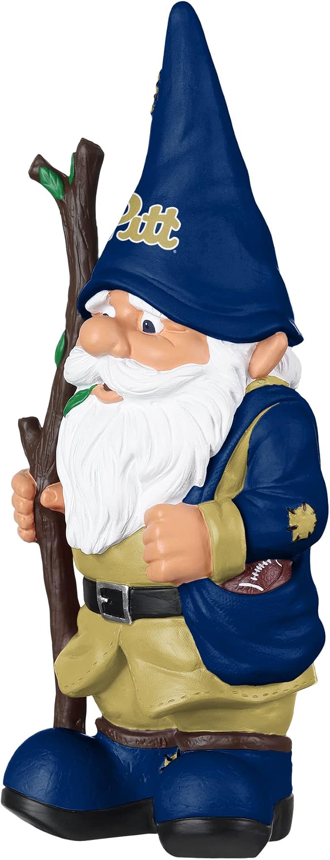 FOCO NCAA Unisex-Adult NCAA College Team Logo Holding Stick Garden Statue Outdoor Gnome