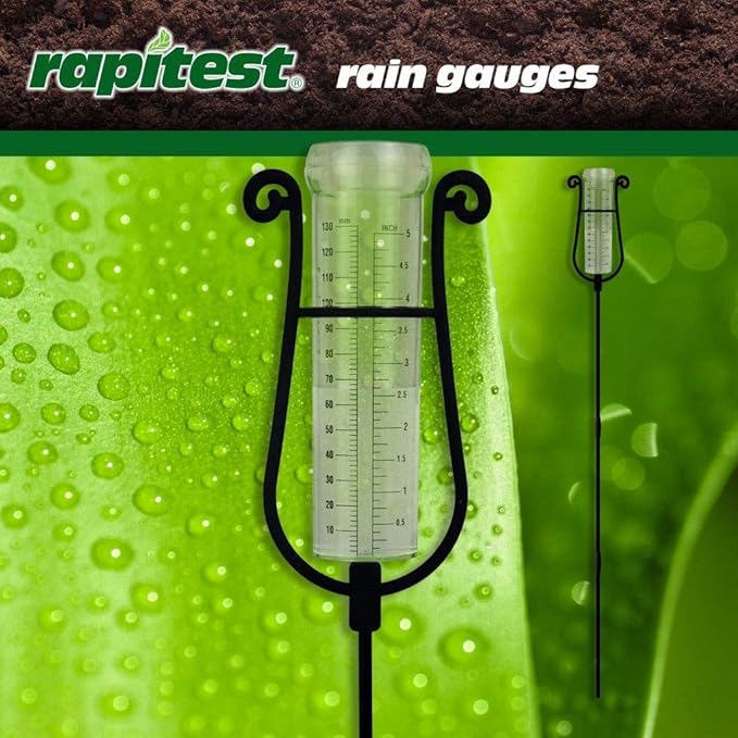 Luster Leaf 1640 Rainfall Gauge,Black