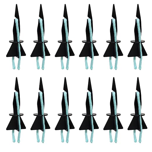 Self Watering Spikes for Indoor Plants - Automatic Plant Watering Stakes with Slow Release Control - Drip Irrigation System (12Pcs Black)