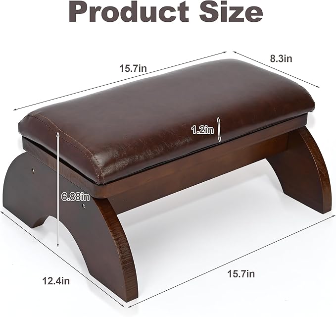 Prayer Kneeler Bench, Wooden Kneelers for Praying, Church Prayer Bench Stool for Kneeling at Home, Padded Prayer Kneeler Bench for Home and Church, Religious Gifts