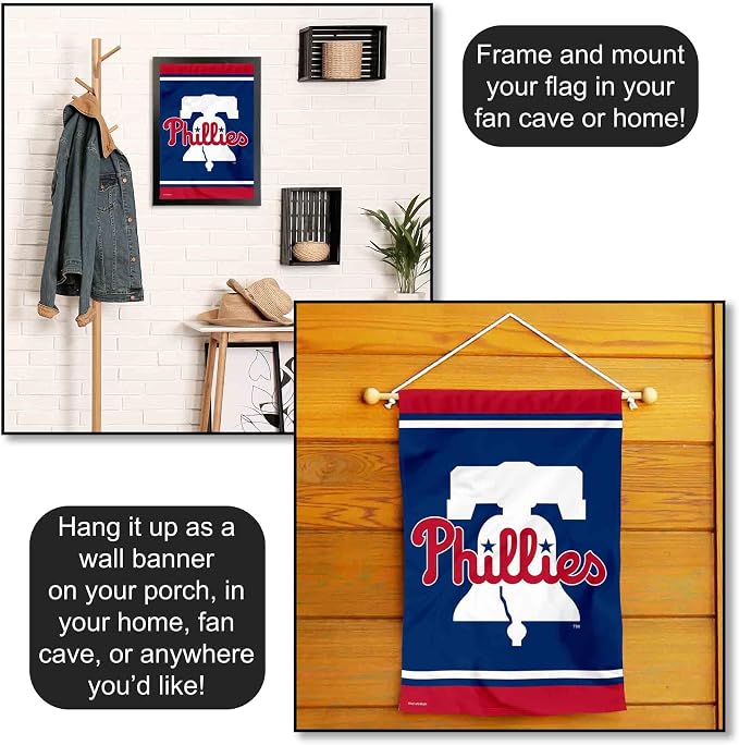Philadelphia Baseball New Bell Double Sided Garden Flag