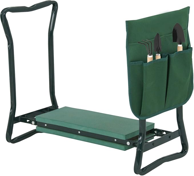 ShoppingOnBed Folding Garden Bench Seat Stool Kneeler