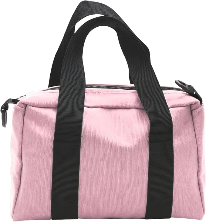 BLIRITEL 18 Inch Wide Mouth Tool Bag, Heavy Duty Canvas Tool Storage Bag, Large Capacity Handbag, Multi-function Tool Organizer Tote Bag for Storage Wrenches Pliers (Pink, 18 Inch)
