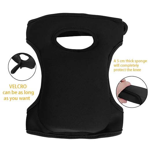 PURFUN Home Garden Knee Pads Ultra Thick Soft Memory Foam Kneeler Knee Protection Cushion Adjustable Knee Braces Kneepads for Gardening Cleaning Kneeling Scrubbing Floors Working