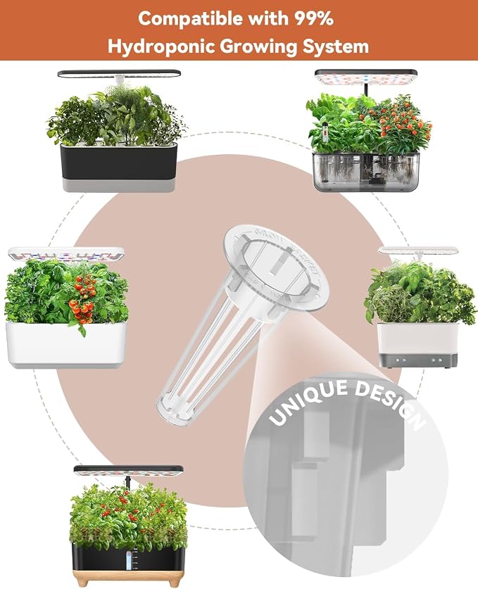 8-pod Red Strawberry & Tomato Seed Pod Kits for AeroGarden, Ahopegarden Hydroponics Growing System, 350+ Seeds (Include Red Strawberry, Tomato, Green Pepper, Eggplant, Peas, Cucumber, Okra, Pumpkin)