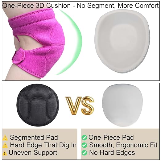 Knee Pads for Kneeling Work, Soft Garden Knee Pad for House Cleaning Worker, Waterproof Foam Cushion, Safety Knee Protector for Flooring and Carpet Installers, Prefect Gifts for Mens Womens Work, Pink L (1 Pair)
