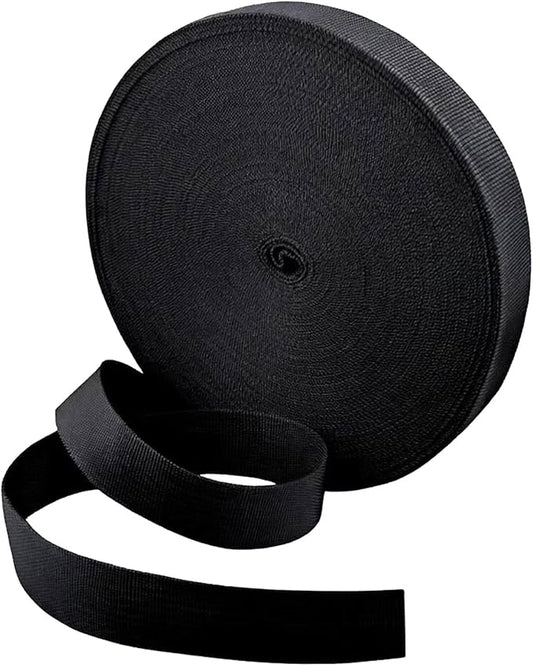 1 Roll 65.6 Feet Tree Tie for Plant Support Garden Strap 1 Inch Width Staking and Guying Material 1,800 Lbs Strength (Black)