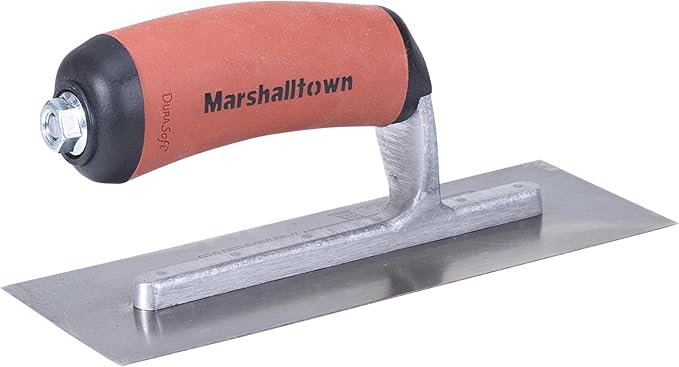 MARSHALLTOWN Mini Trowel, 8 Inch x 3 Inch Carbon Steel Blade, Finish Concrete Steps, Countertops and More, Made in the USA, 11D