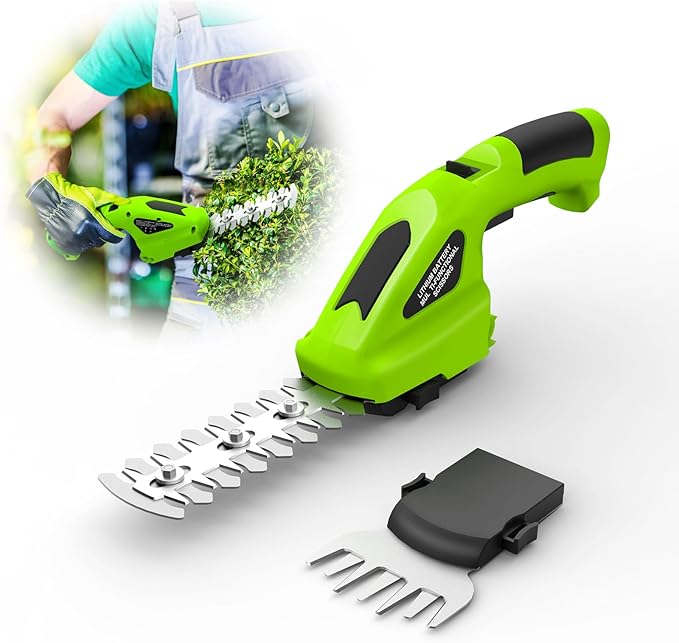 Electric Weed Wacker Cordless with Wheel, 4 in 1 Weed Eater Battery Powered Brush Cutter String Trimmer Edger, 4000mAh Stringless Weed Trimmer Lightweight Grass Trimmer Mower