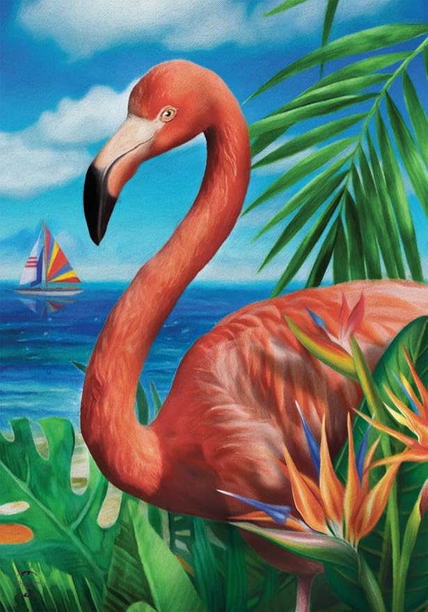 Briarwood Lane Flamingo Paradise Garden Flag