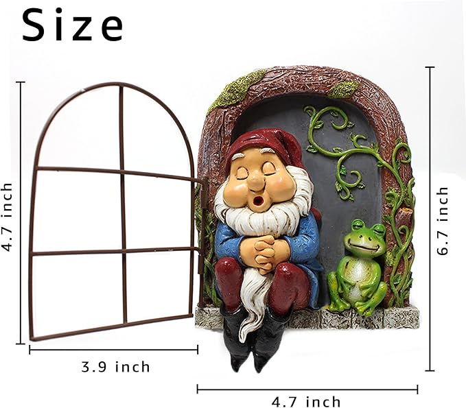Outdoor Garden Statues, Resin Gnome Tree Hugger Faces, Whimsical Yard Sculpture, Durable Garden Peeker Art, Waterproof & Handcrafted, Unique Christmas Decorations Outdoor Ornament Gift
