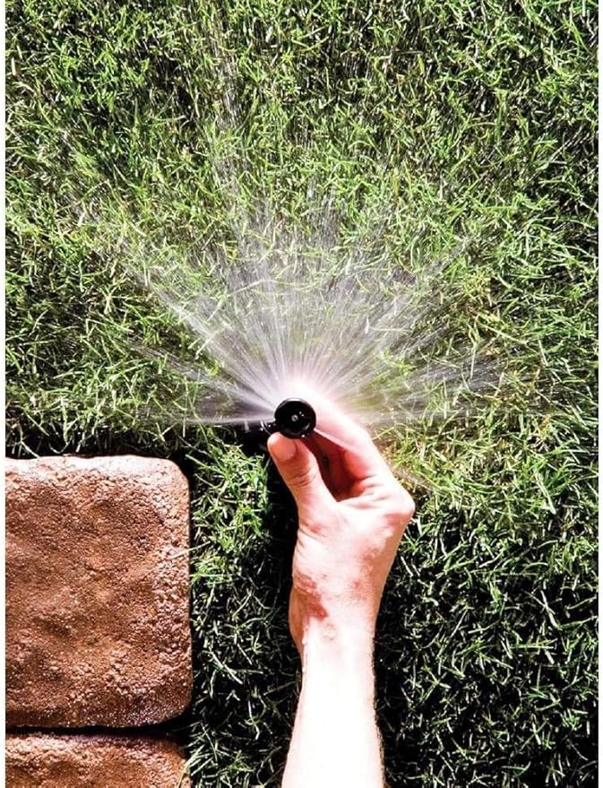 Rain Bird 1802HV15PR Pressure Regulating (PRS) High Efficiency Professional Pop-Up Sprinkler, Adjustable 0° - 360° Pattern, 8' - 15' Spray Distance, 2" Pop-up Height (Pack of 2)