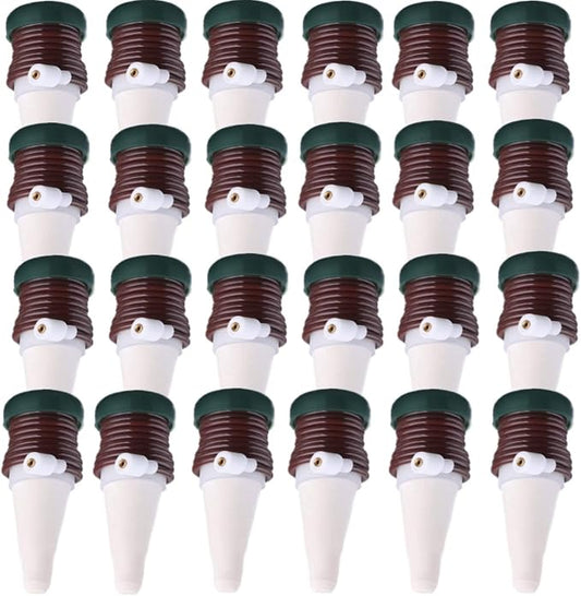 HESTYA 24 Pack Plant Self Watering Stakes Insert Automatic Watering Devices Self Watering Spikes Indoor Outdoor Plant Watering for Vacation
