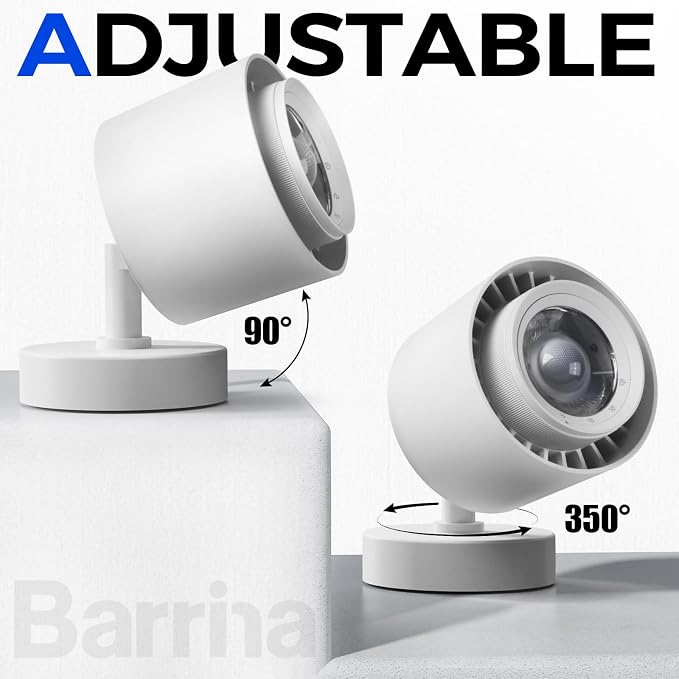 Barrina TR40a Track LED Grow Lights for Indoor Plants, 15°-60° Adjustable Beam Angle, 40W 4000K Wall Mounted Plant Light, Full Spectrum Ceiling LED Growing Lamps with Timer, White Cover, 1-Pack