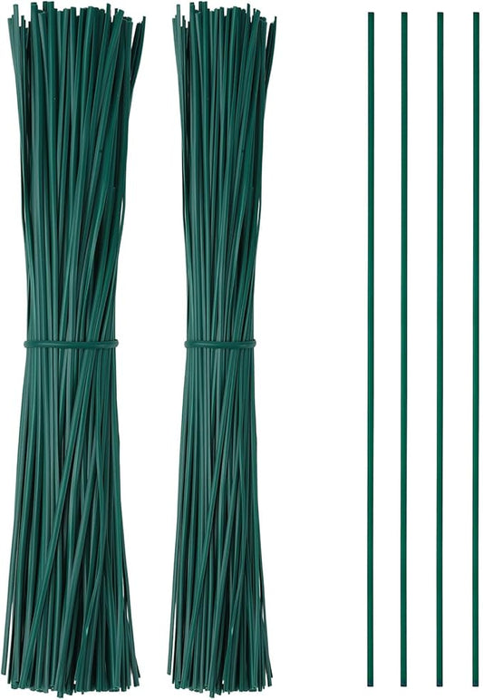 Twist Ties for Plants, 200Pcs 8 Inch Plant Ties Reusable Plastic Garden Twist Tie Green Wire Twist Ties for Plastic Bags Christmas Tree Wreath Gardening Cable Organization Home Office Use