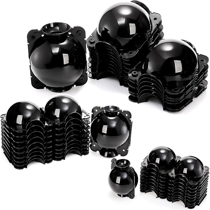 Elsjoy 30 Pack 3 Sizes Plant Root Growing Box with 120 pcs Zip Ties, Air Layering Propagation Ball Kit Reusable Tree Rooting Grafting Tools, Root Propagation Ball Set for Fast Propagation