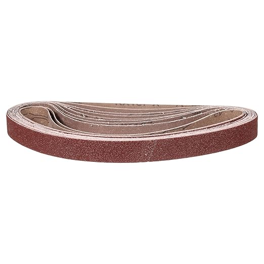 1-1/8 x 21 Inch Sanding Belt, 15 Pcs 40 Grit Knife Sharpener Belts Work Sharpening for Belt Sander Knife Carving Tool Metal Working